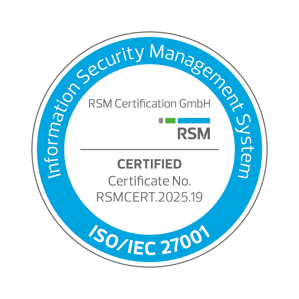 ISO 27001 Siegel